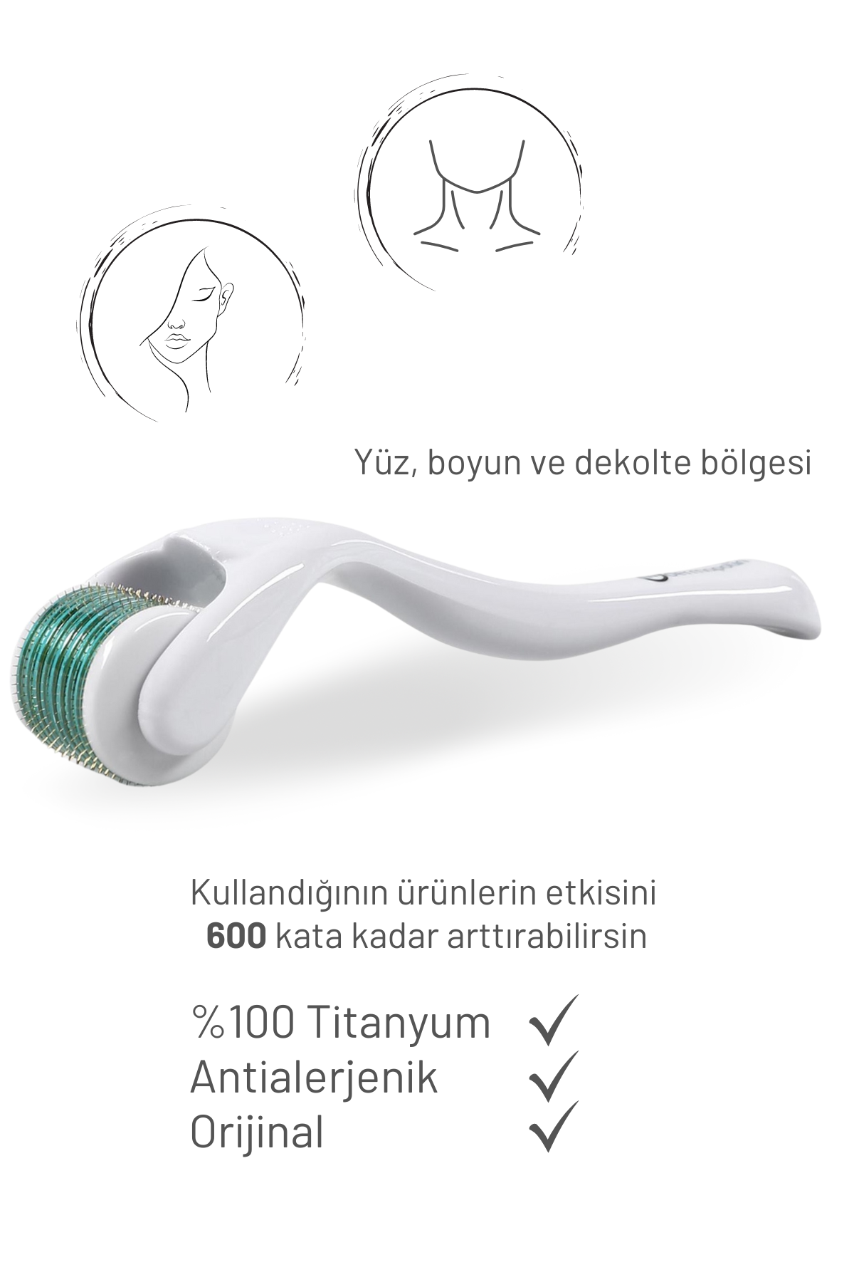 1,50mm 540 Iğneli - Dermaroller - %100 Titanyum