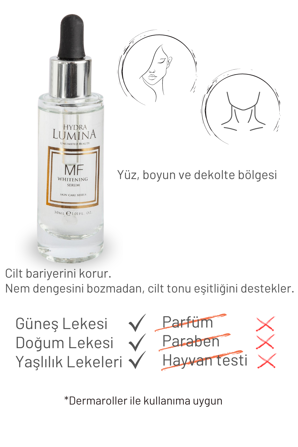 Mf Leke Karşıtı Aydınlatıcı Serum (ARBUTİN, C VİTAMİNİ)