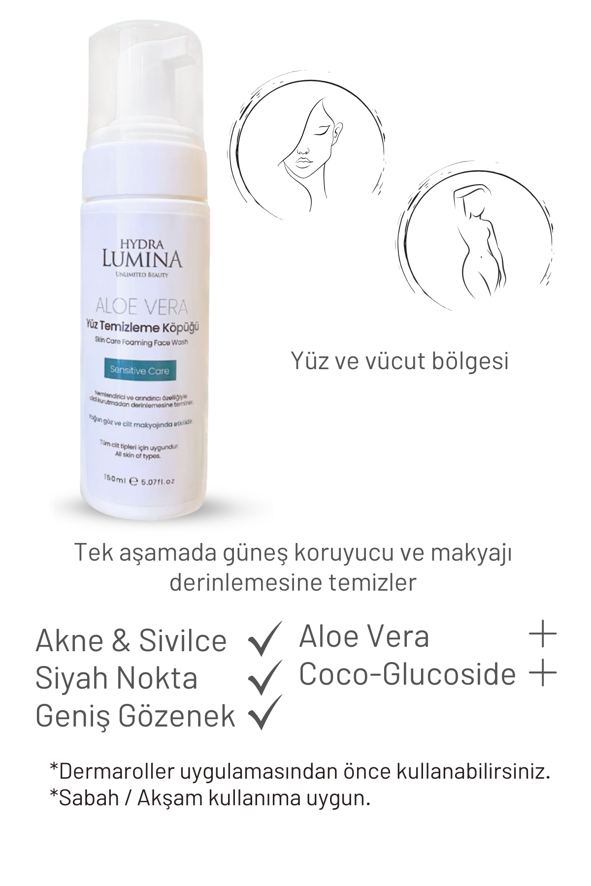 Aloe Vera Yüz Temizleme Köpüğü 150 ml